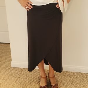 Athleta Black Mid-Length Skirt Size Small